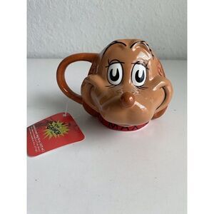 The GRINCH 3-D Max The Dog Figural Christmas Coffee Mug Dr Seuss Holiday Cup NEW